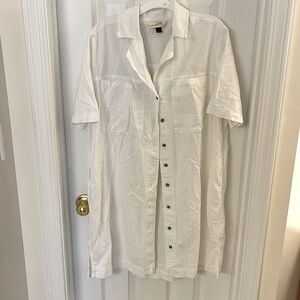 White Linen Summer dress